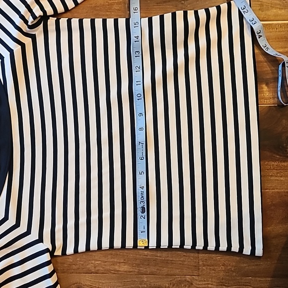 L.K. Bennett Karolyn Stripe Off-the-shoulder Top - Picture 6 of 9